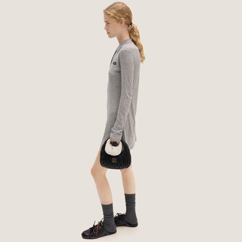 Ribbed jersey mini-dress