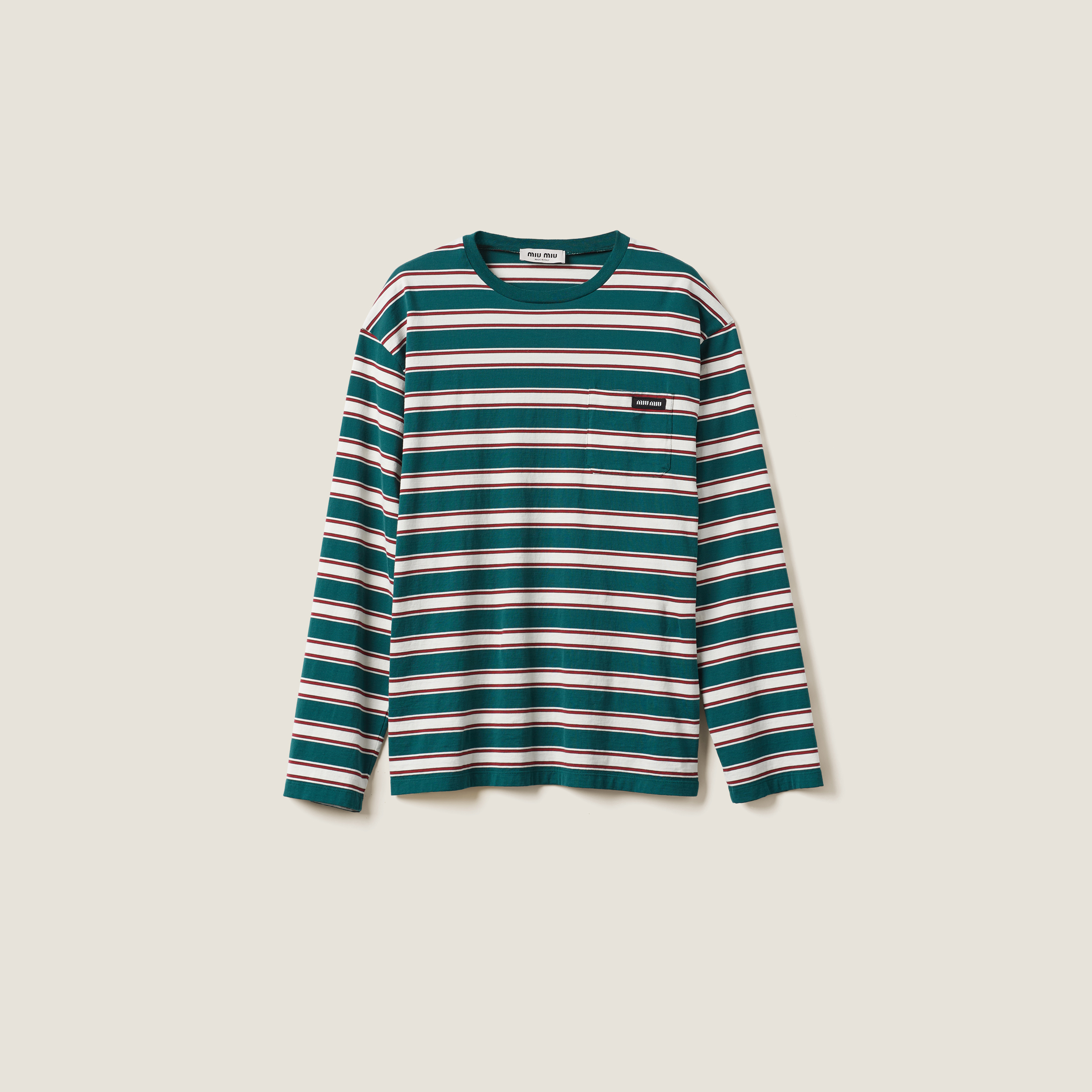 Striped jersey T-shirt