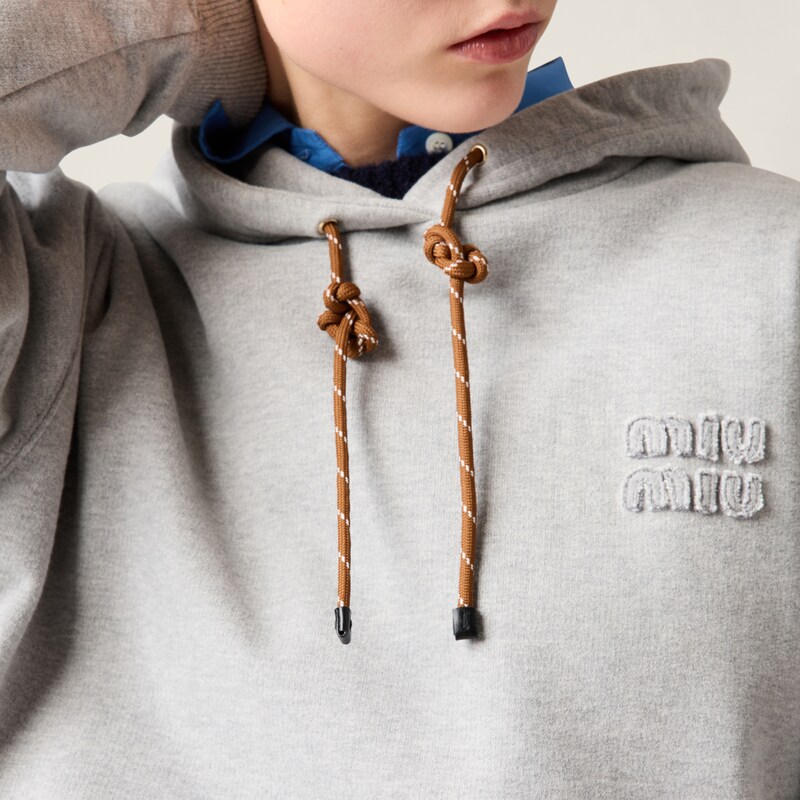 Cotton fleece sweatshirt