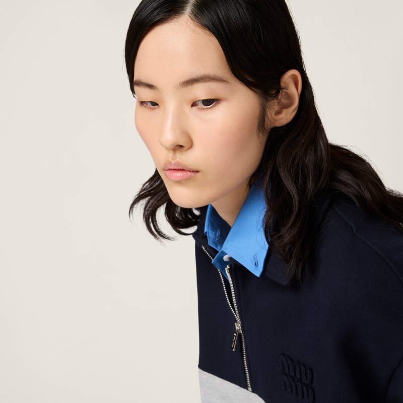 Half-zip cotton sweatshirt