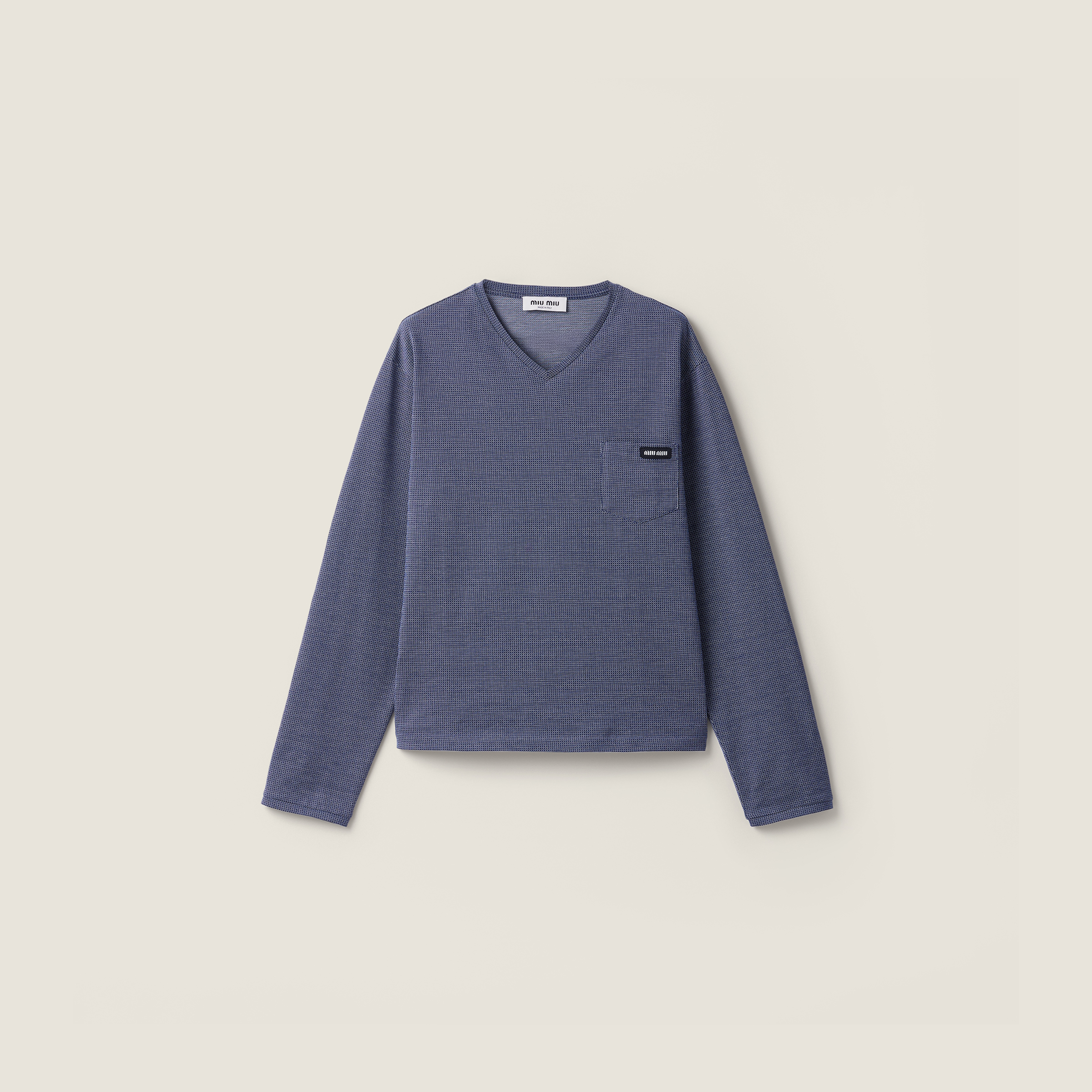 Jacquard jersey T-shirt