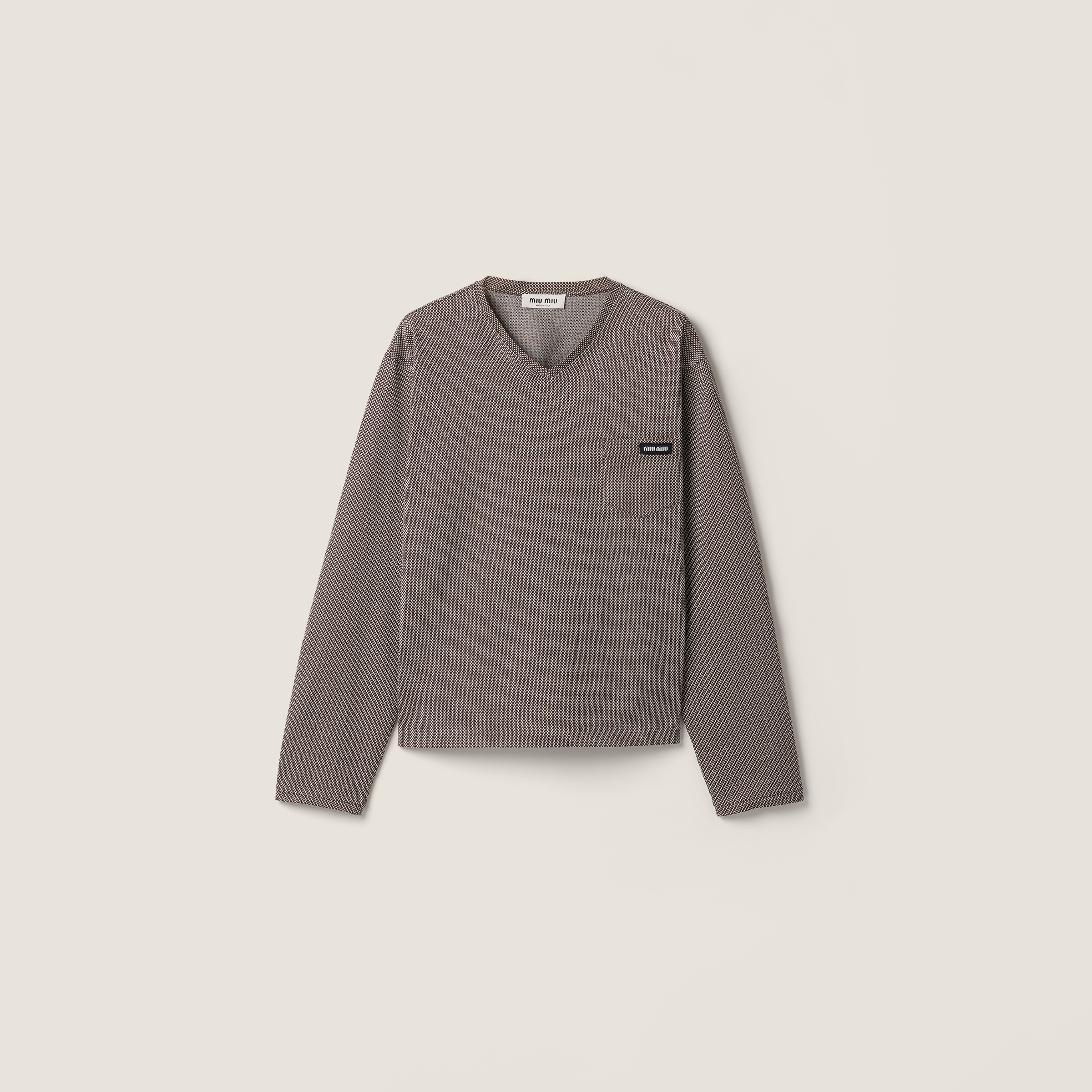 Jacquard jersey T-shirt
