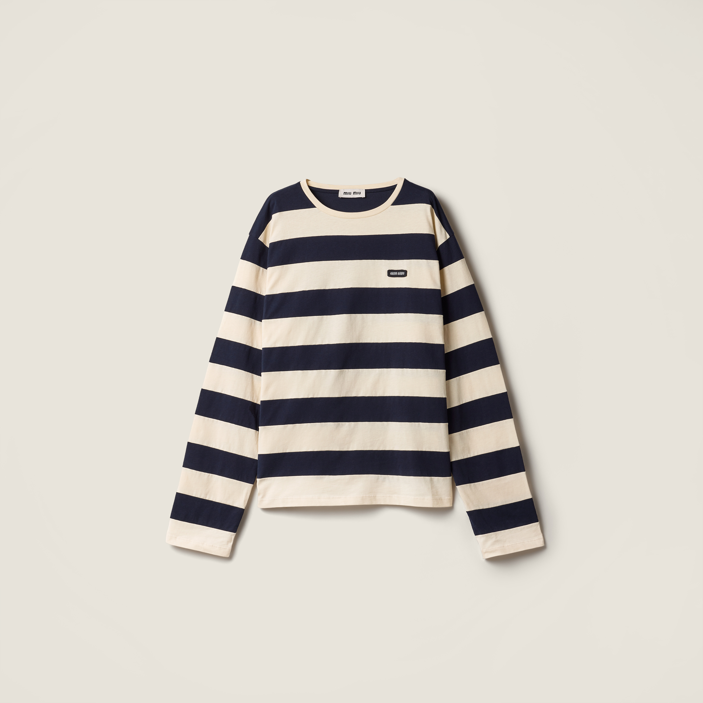 Striped jersey T-shirt