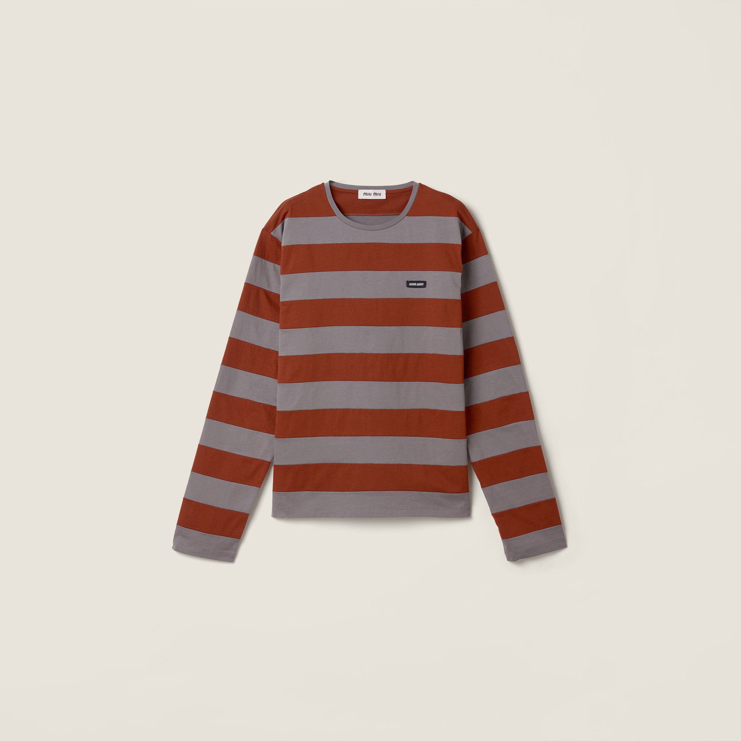 Striped jersey T-shirt