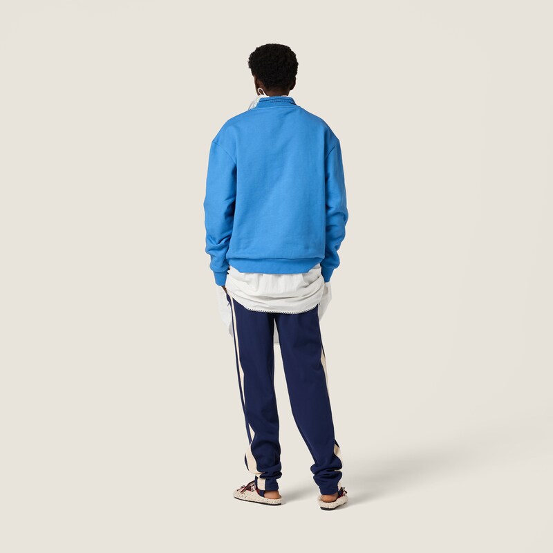 Cotton fleece sweatshirt