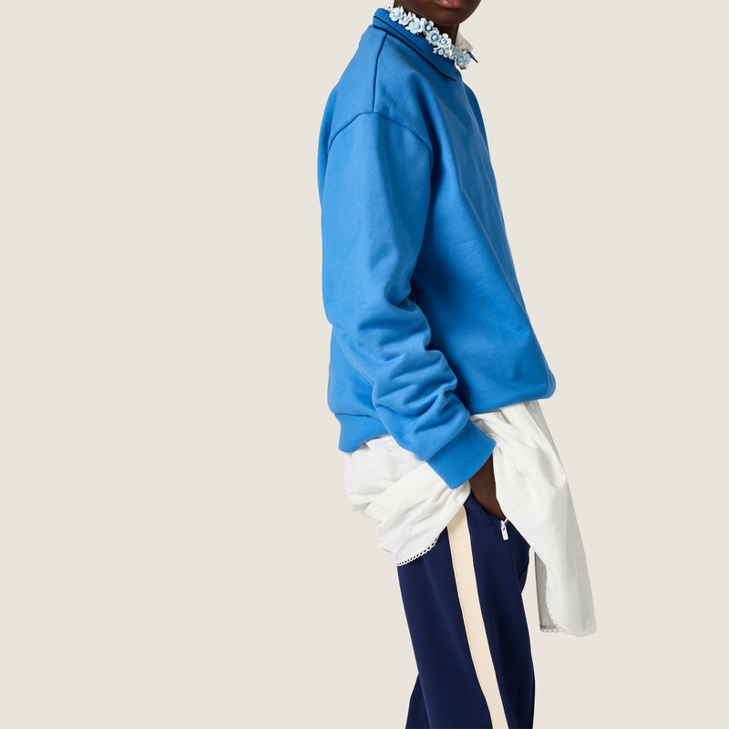 Cotton fleece sweatshirt