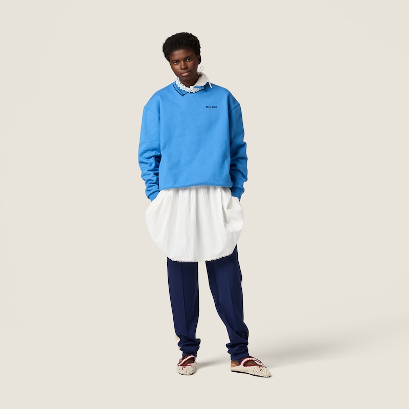 Cotton fleece sweatshirt