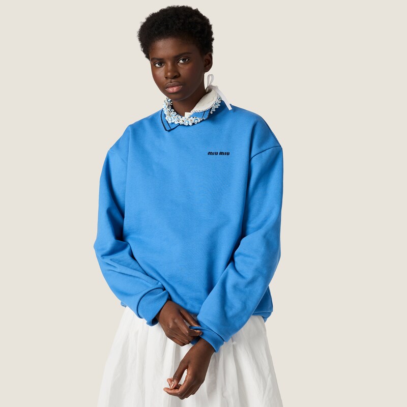 Cotton fleece sweatshirt