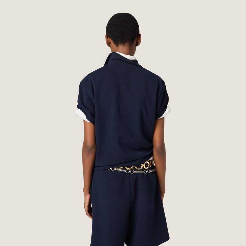Cotton piqué polo shirt