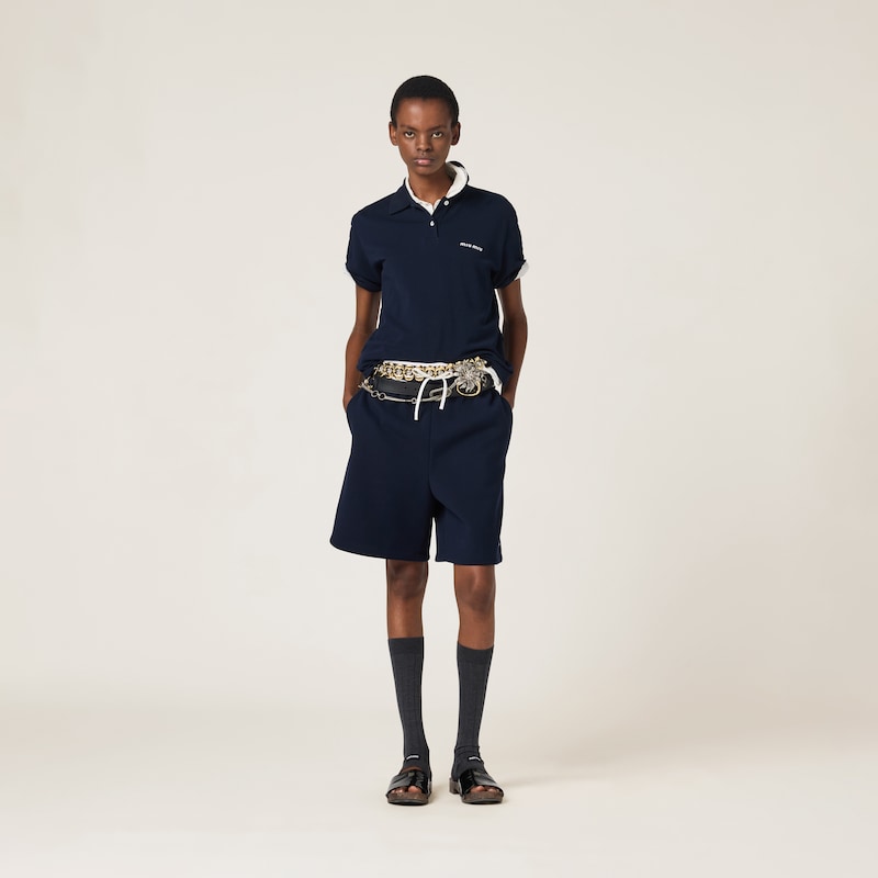 Cotton piqué polo shirt