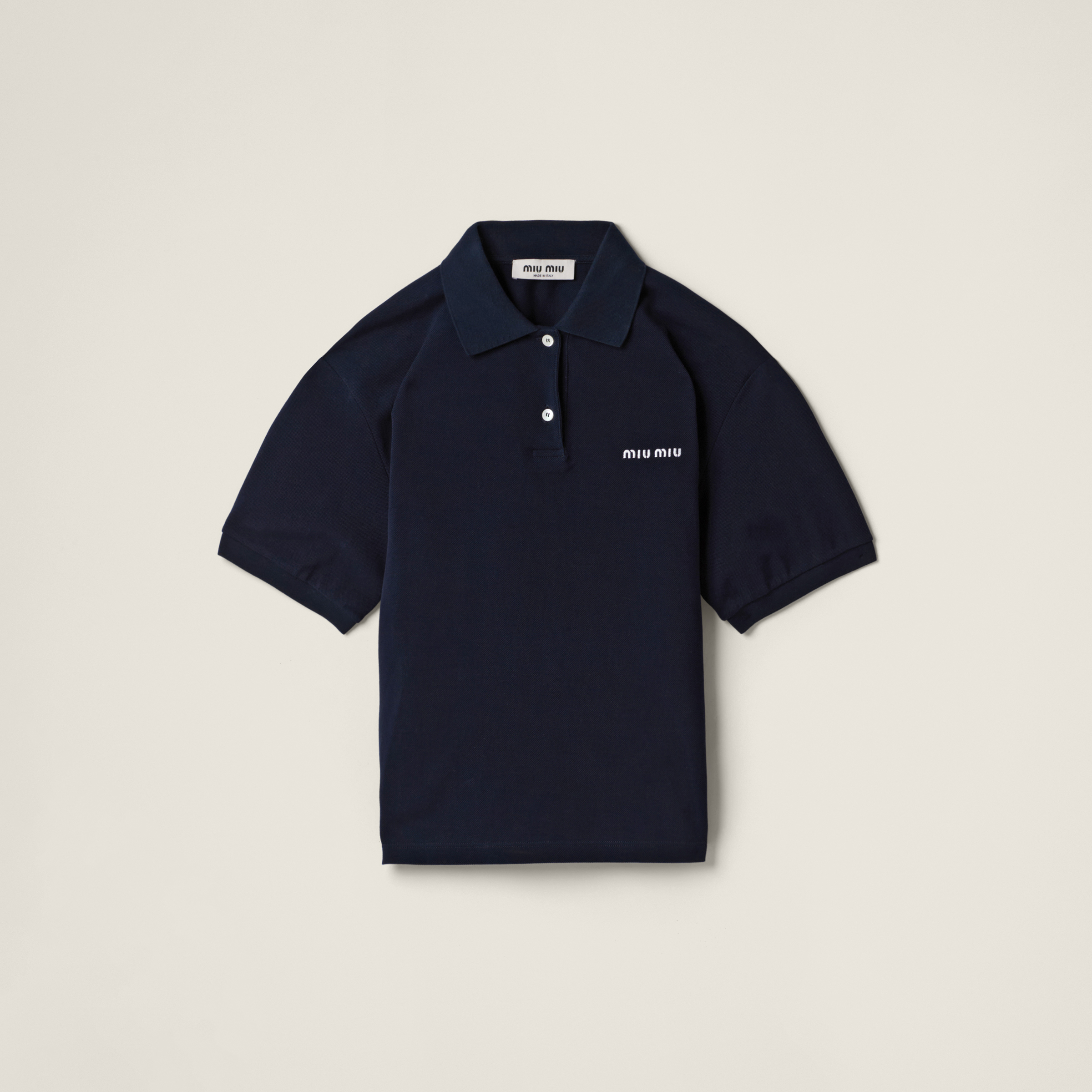 Cotton piqué polo shirt