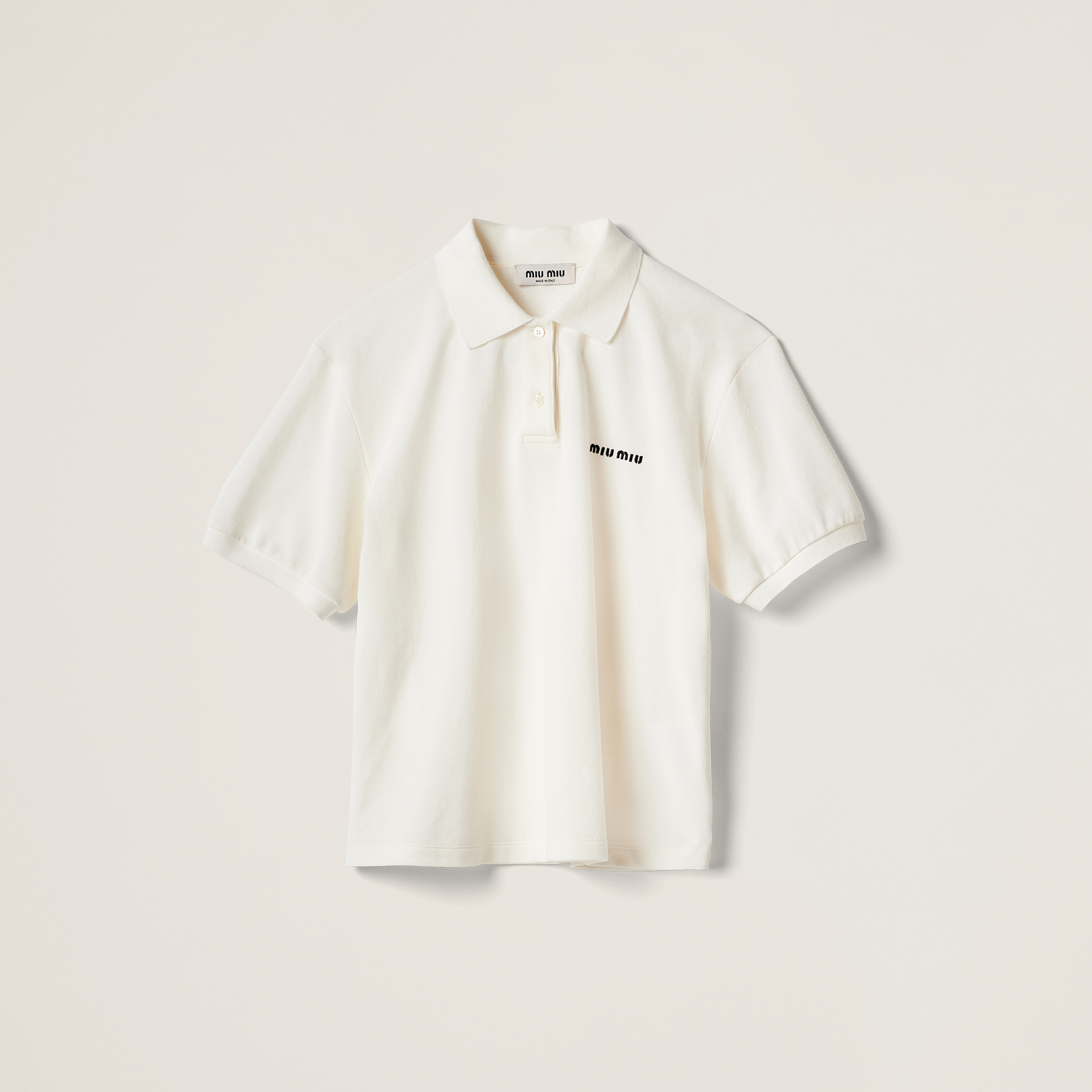 Cotton piqué polo shirt