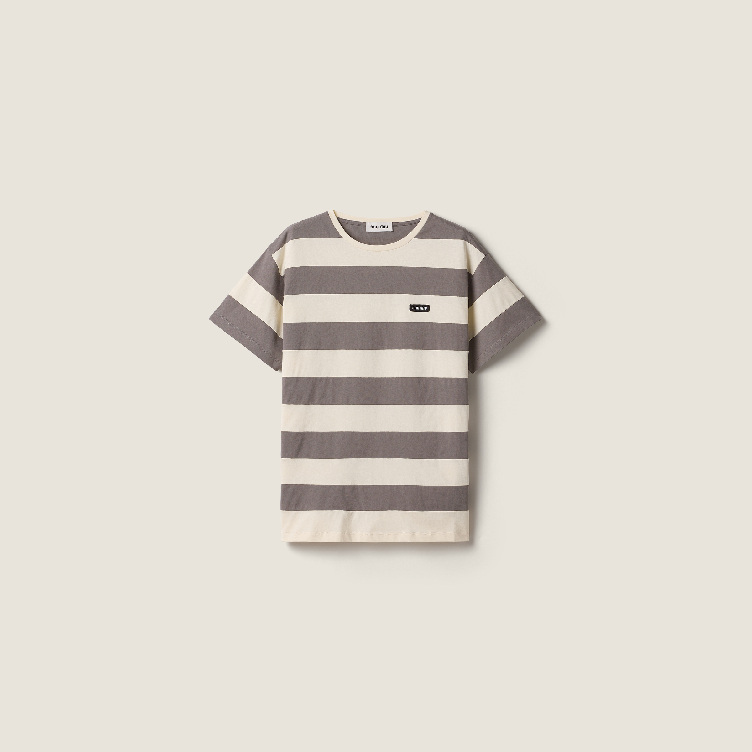 Striped jersey T-shirt
