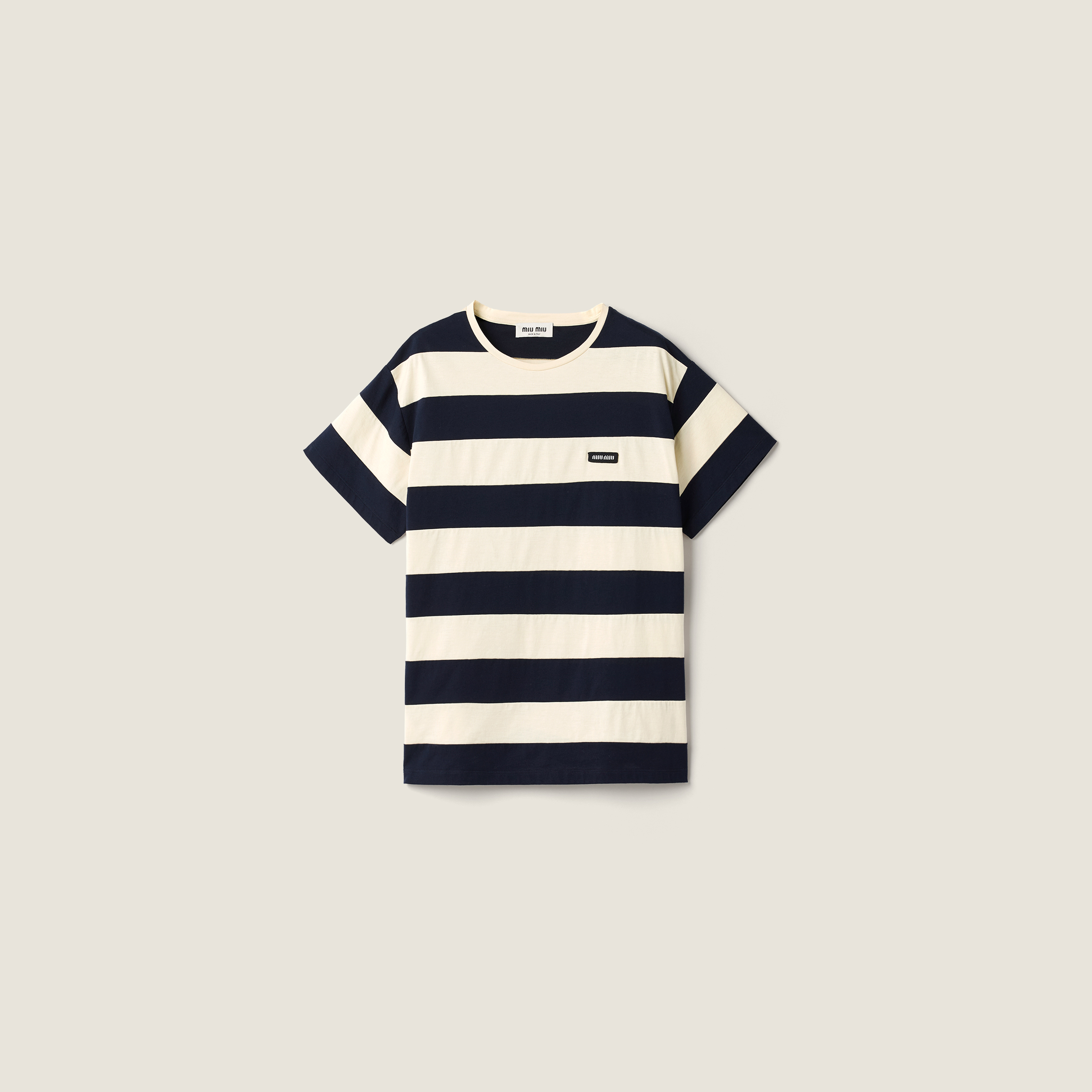 Striped jersey T-shirt