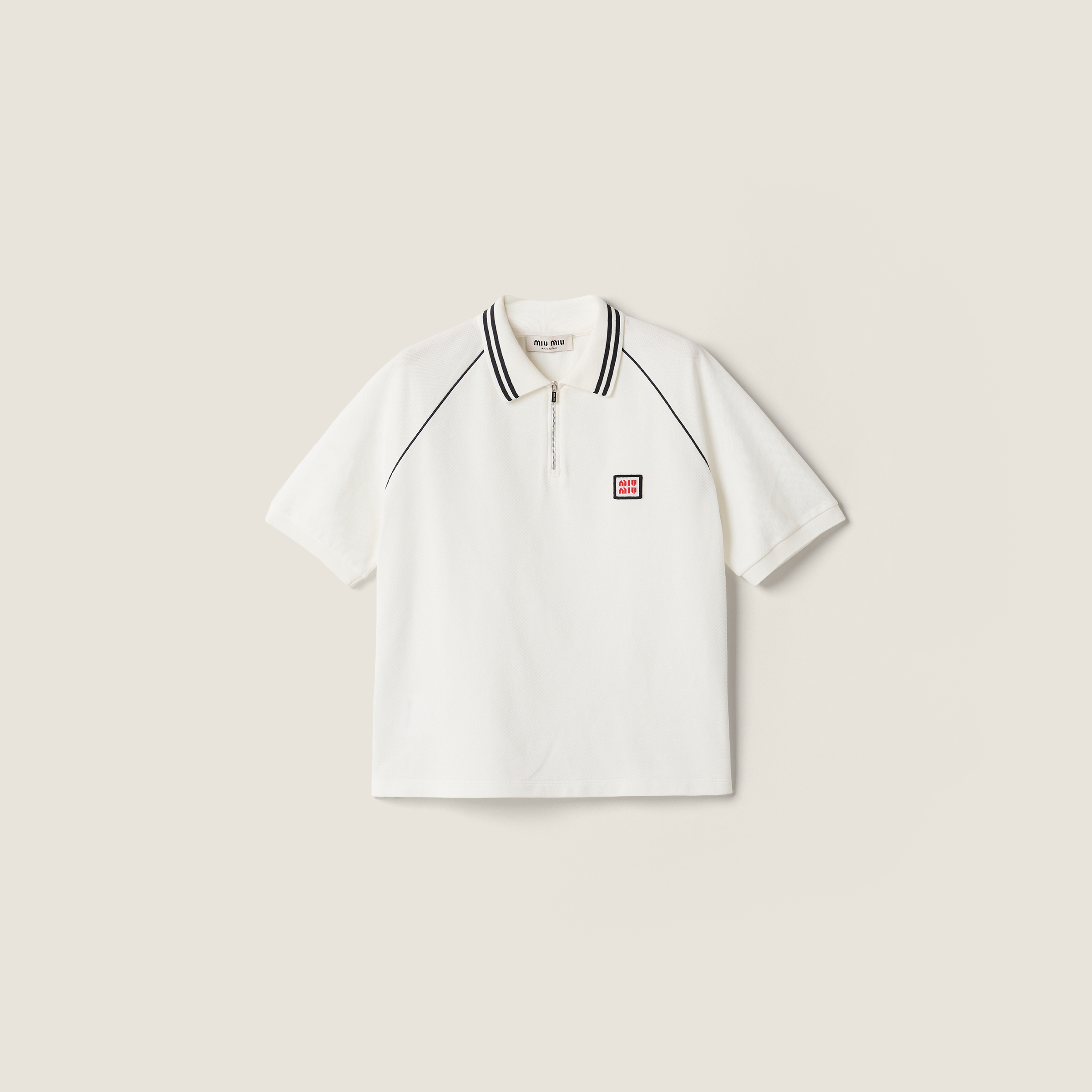 Cotton piqué polo shirt