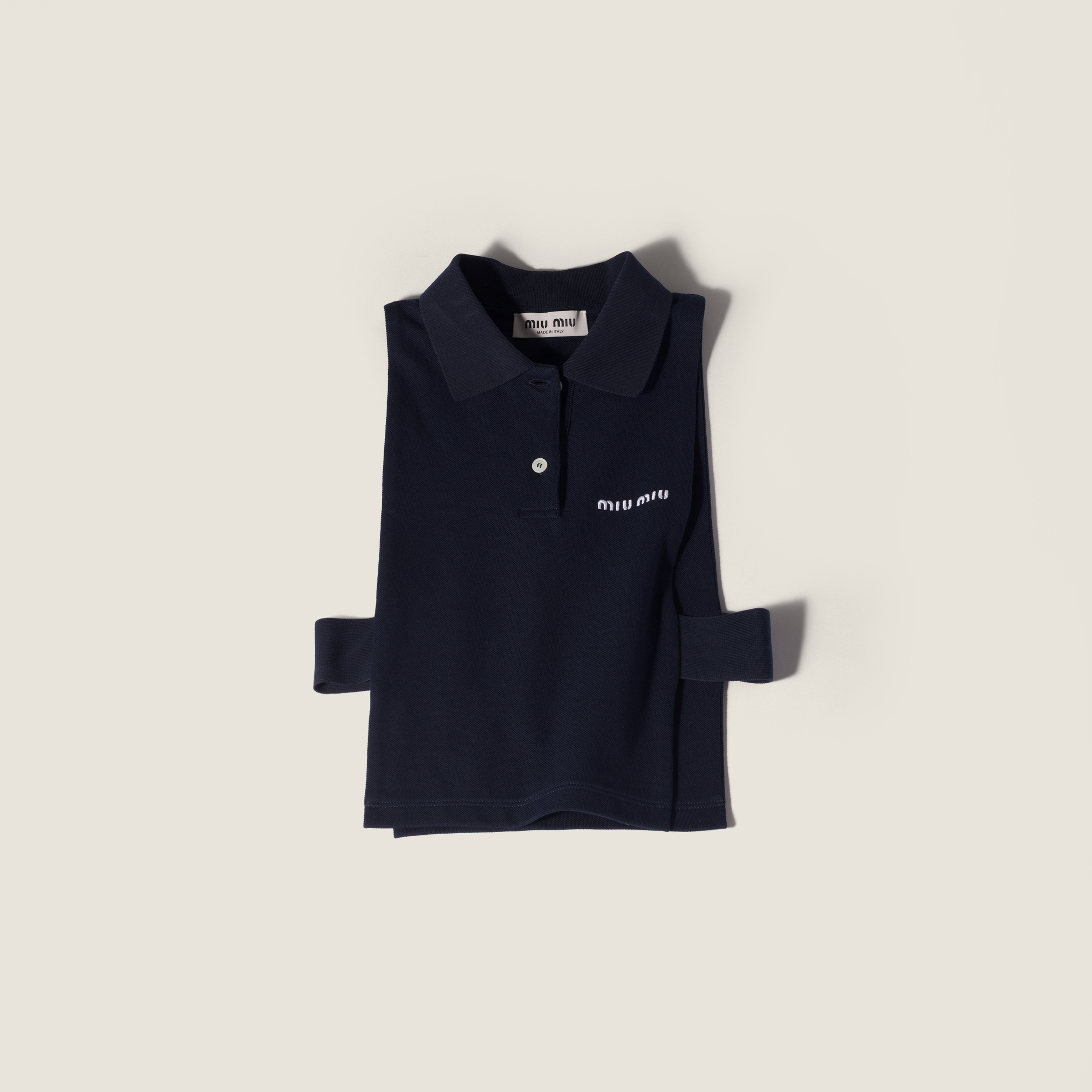 Piqué polo vest
