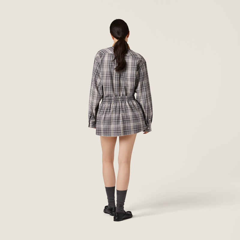 Checked flannel shirt