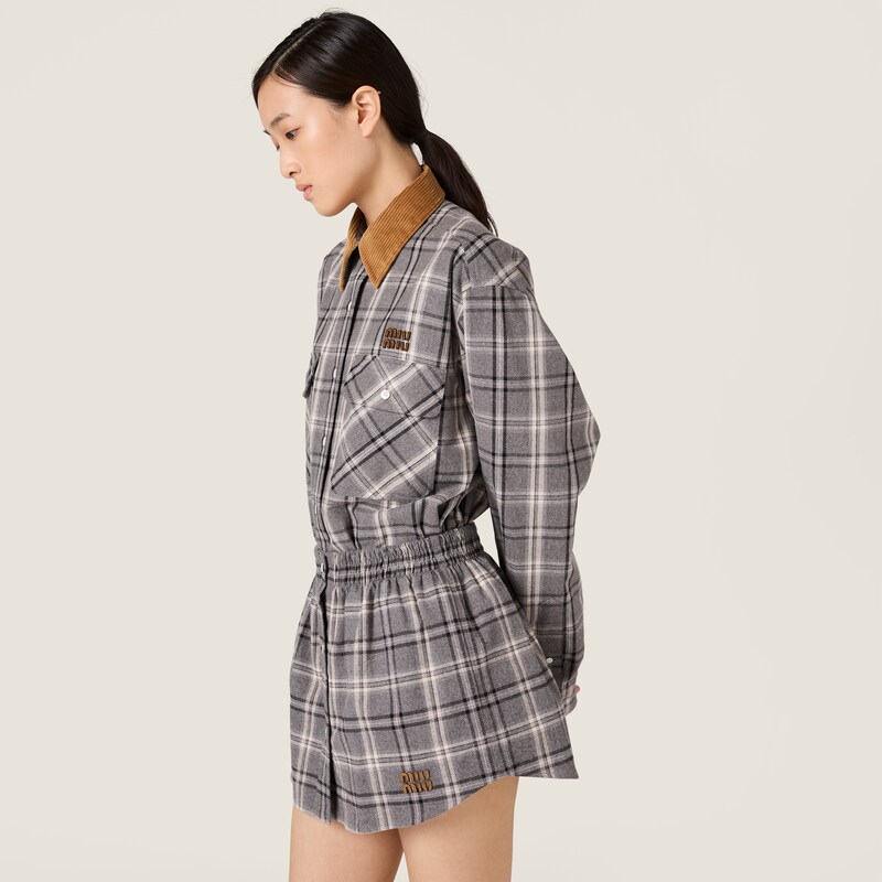 Checked flannel shirt