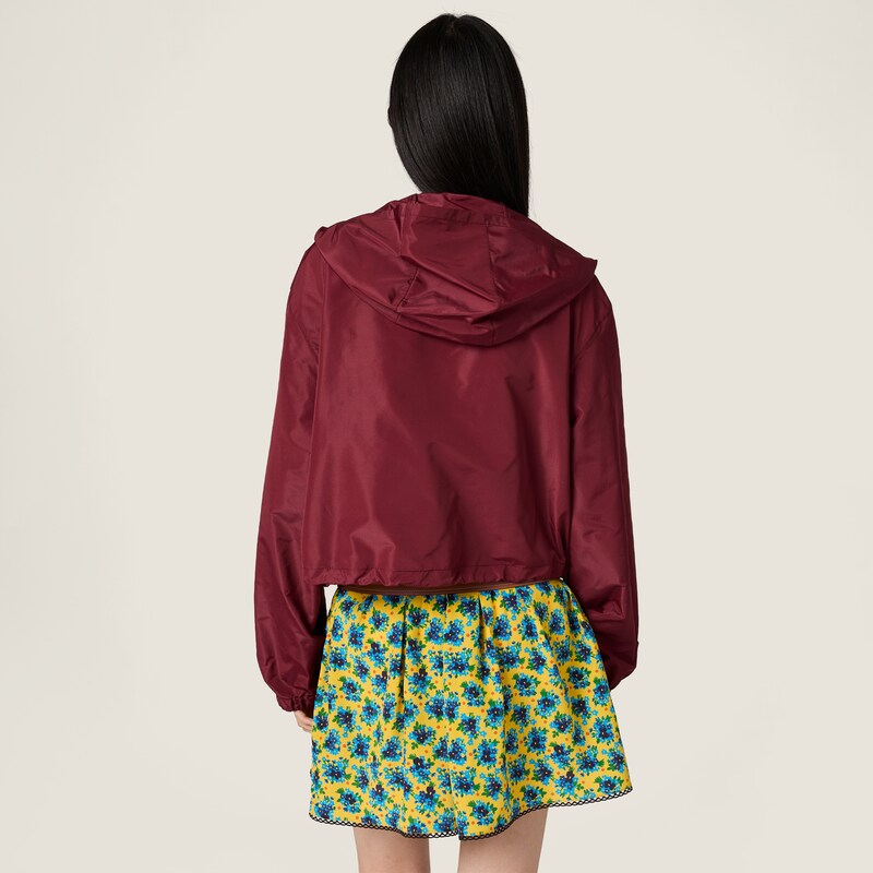 Technical fabric blouson jacket