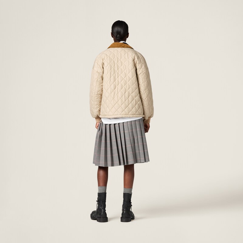 Technical fabric blouson jacket