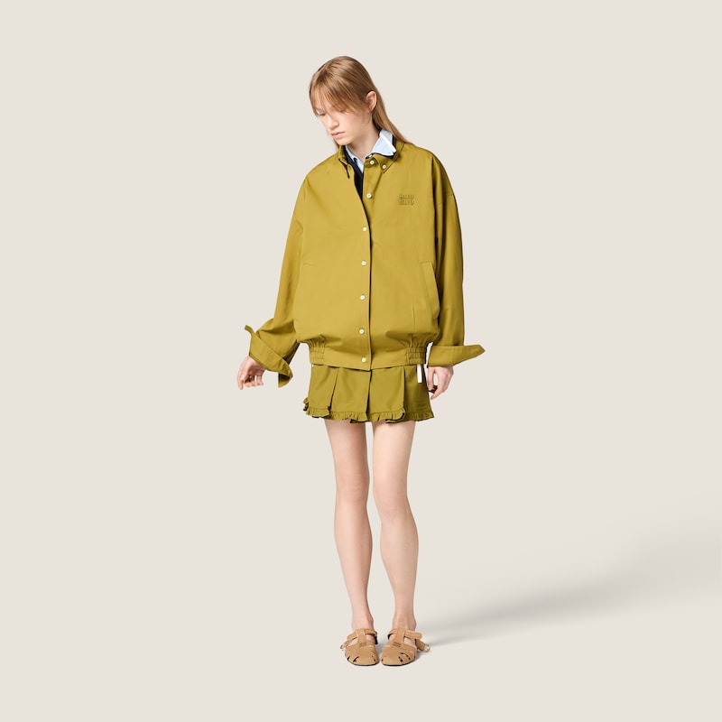 Poplin blouson jacket