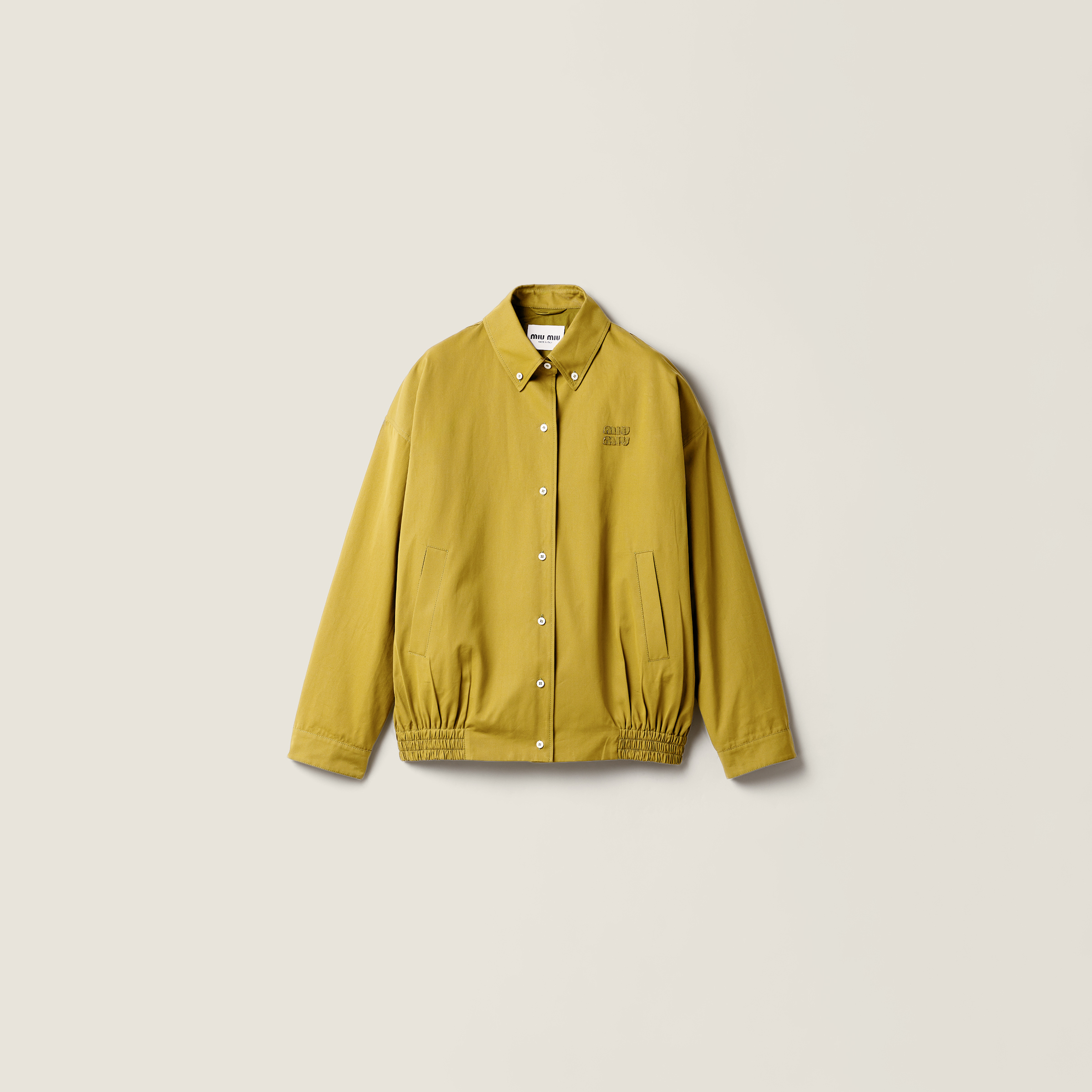 Poplin blouson jacket
