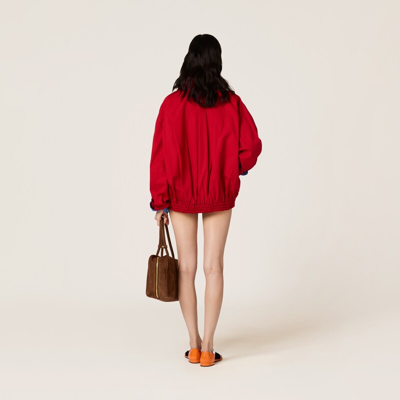 Heavy poplin blouson jacket