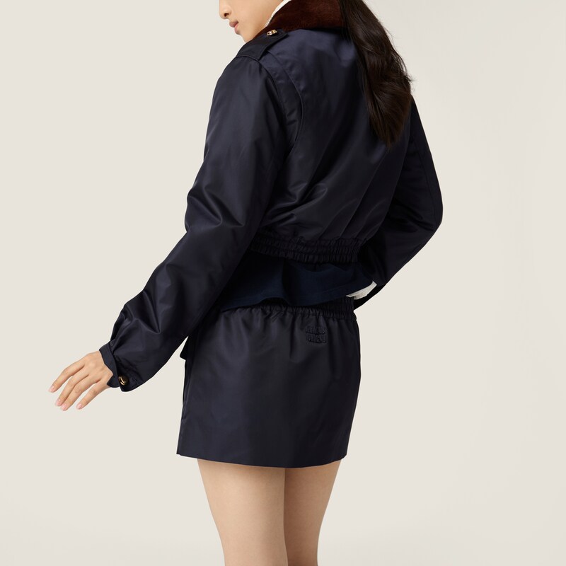 Technical gazar blouson jacket