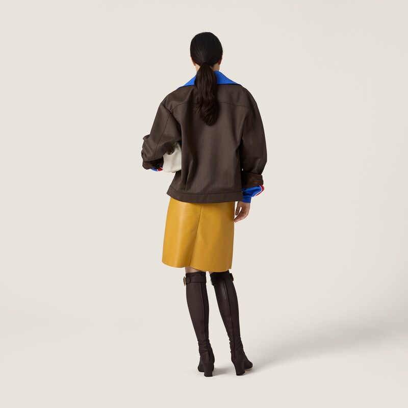 Cover fabric blouson jacket