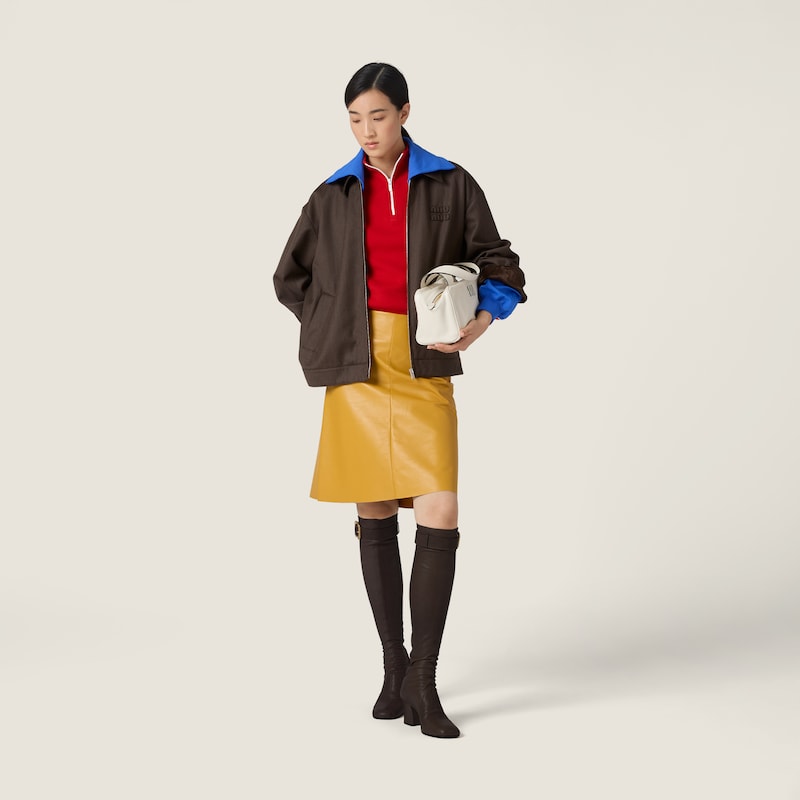 Cover fabric blouson jacket