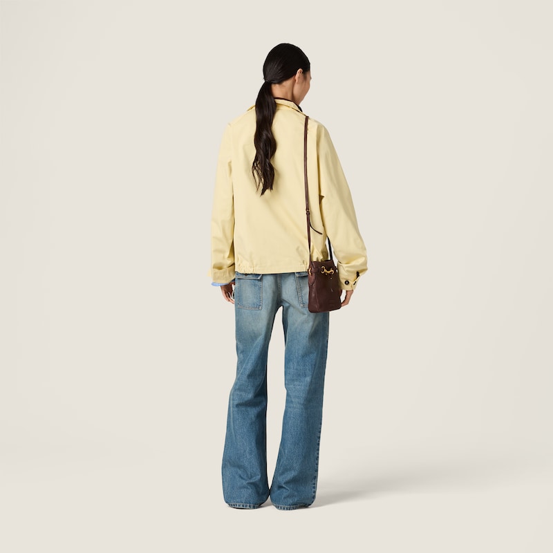 Poplin blouson jacket