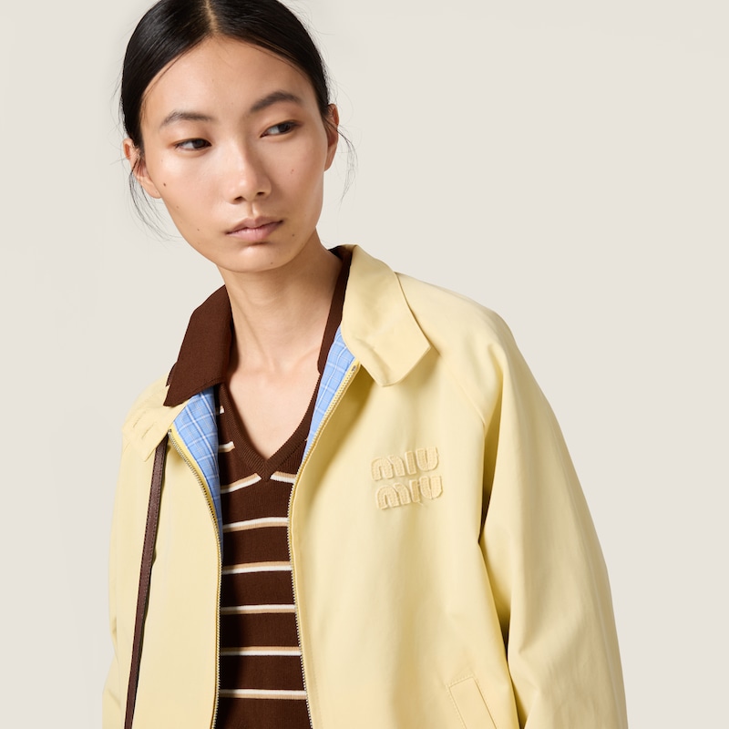 Poplin blouson jacket