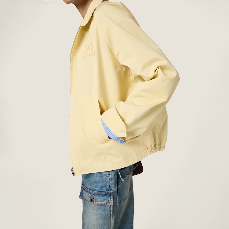 Poplin blouson jacket