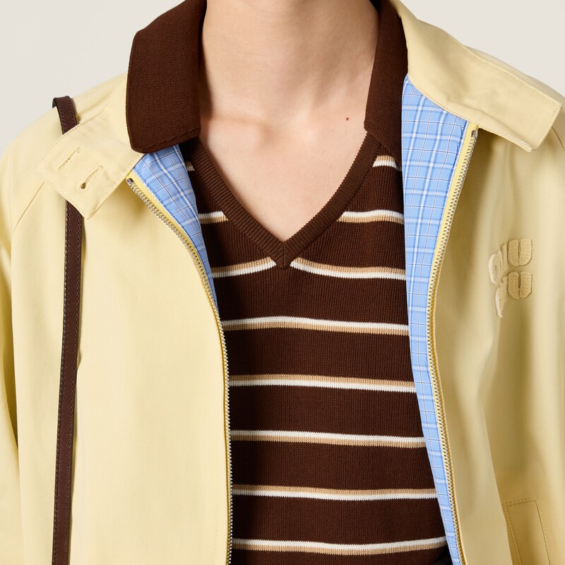 Poplin blouson jacket