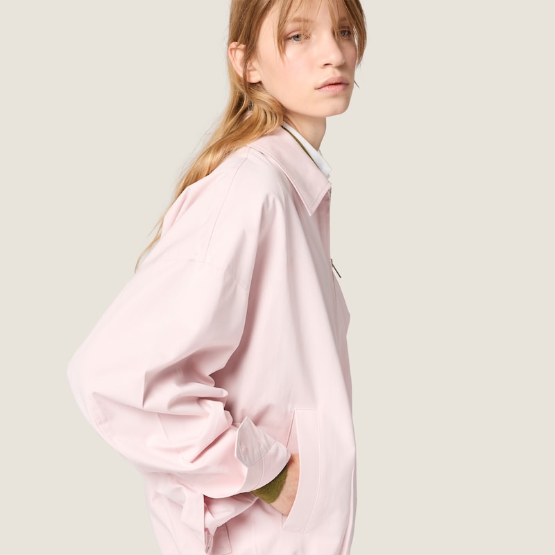 Poplin blouson jacket