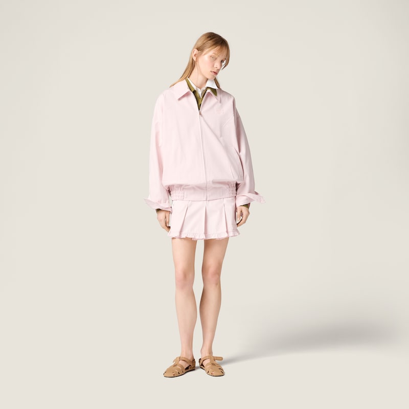 Poplin blouson jacket