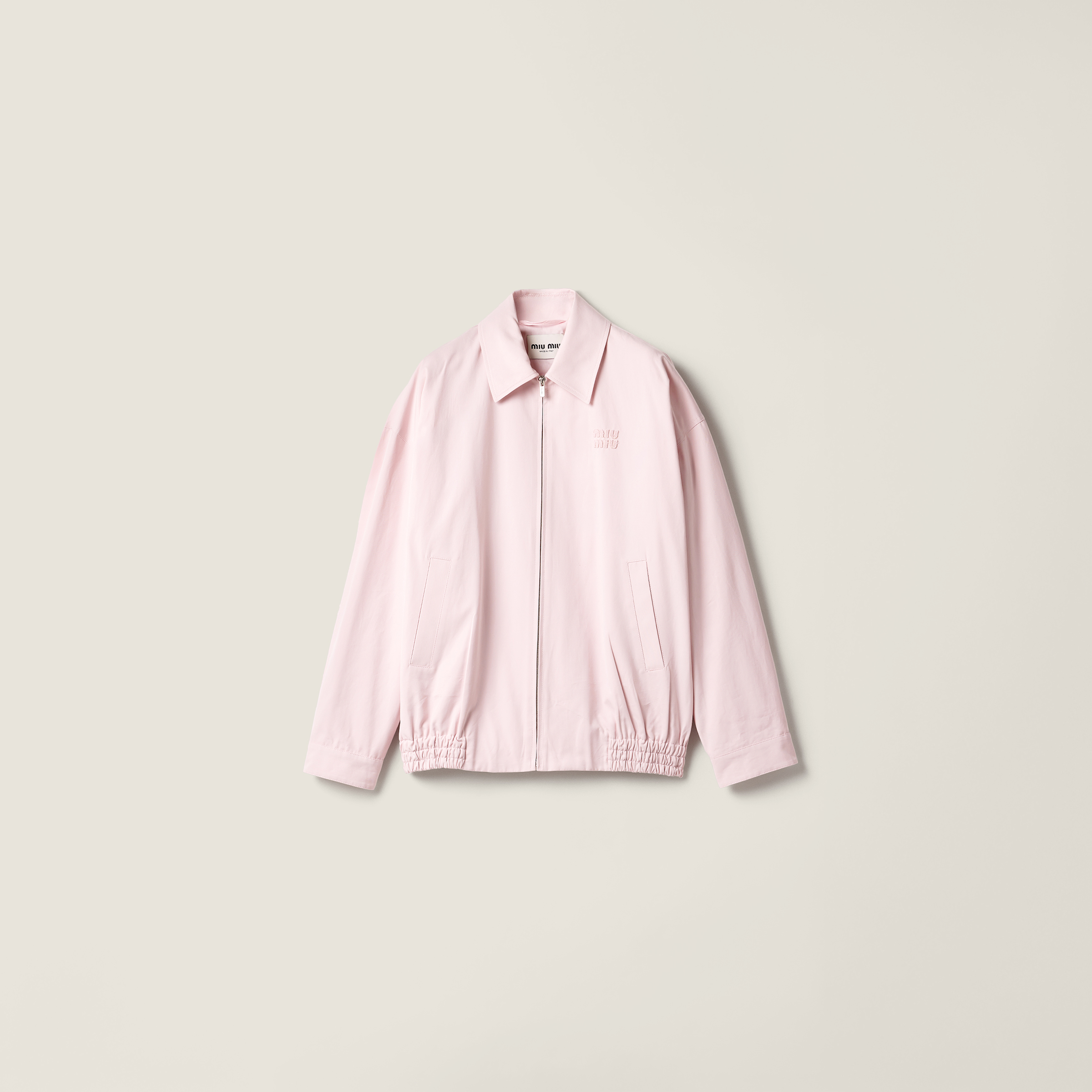 Poplin blouson jacket