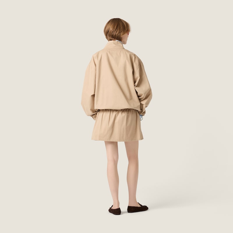 Washed gabardine blouson jacket