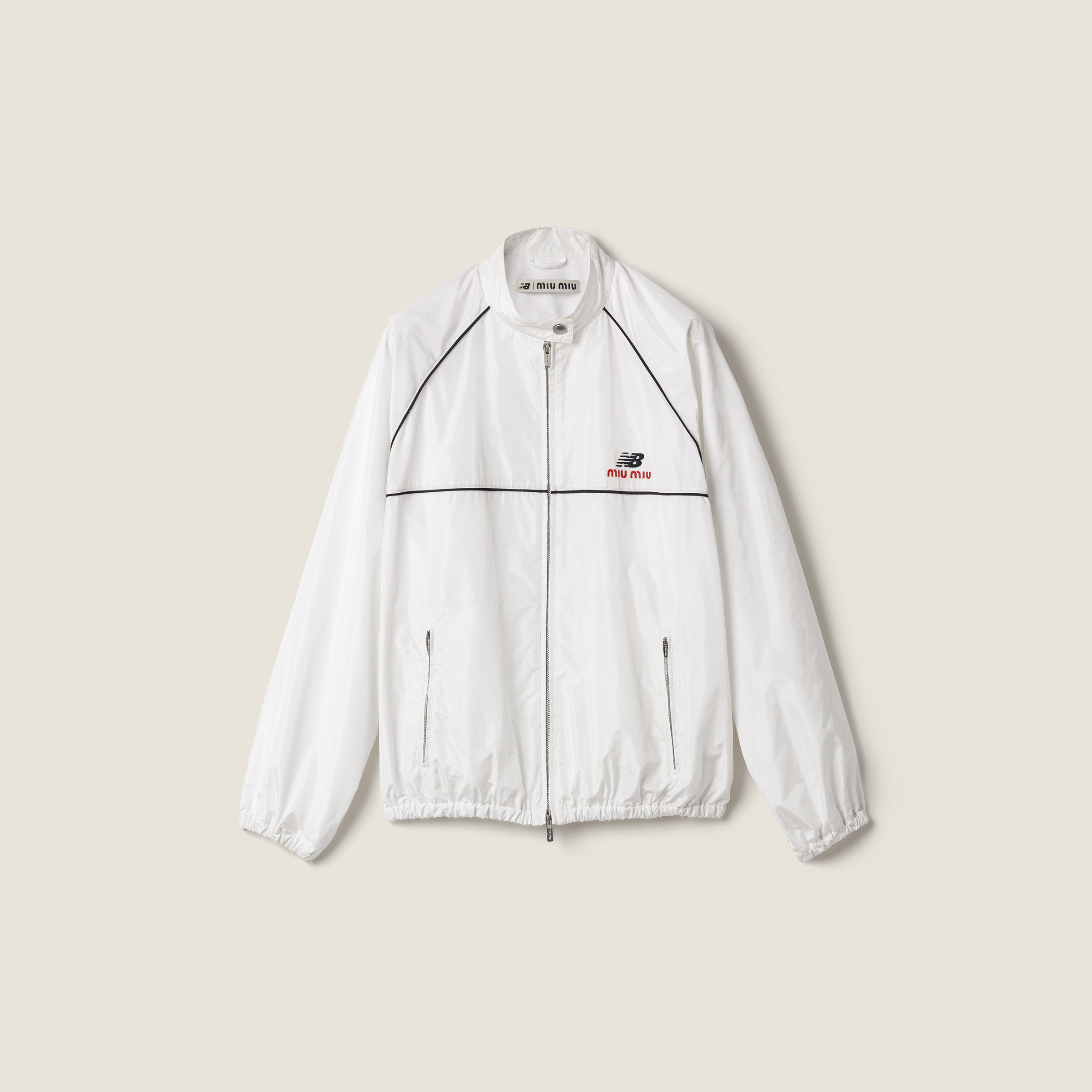 Technical poplin blouson jacket
