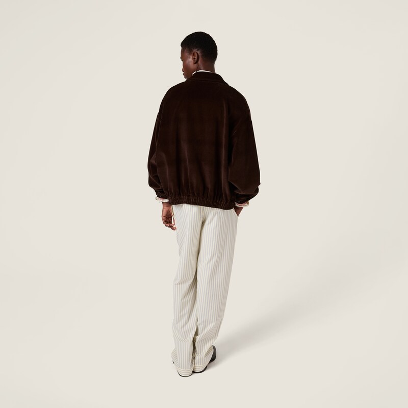 Corduroy blouson jacket