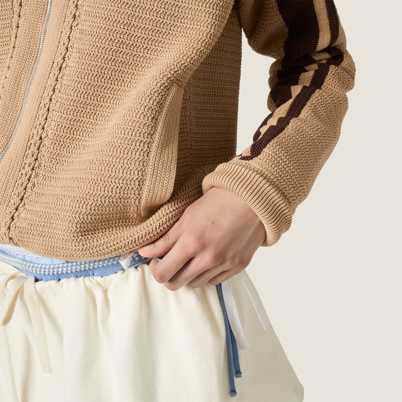 Cotton crochet cardigan