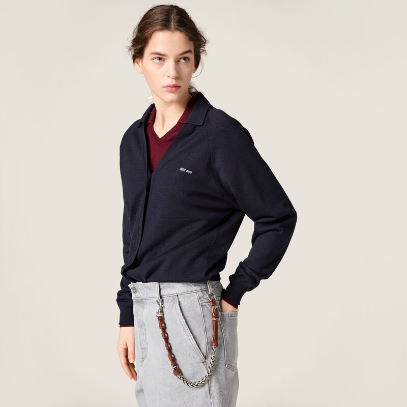 Wool cardigan