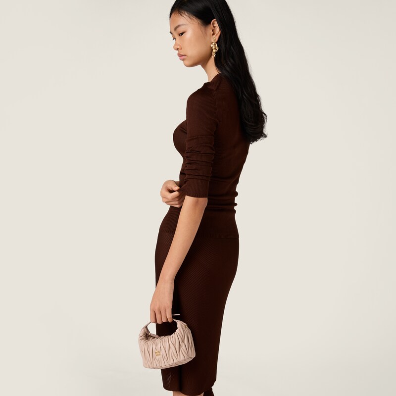 Silk V-neck sweater