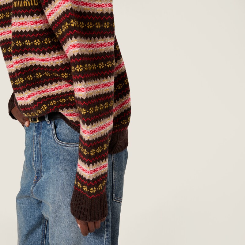 Wool crew-neck sweater