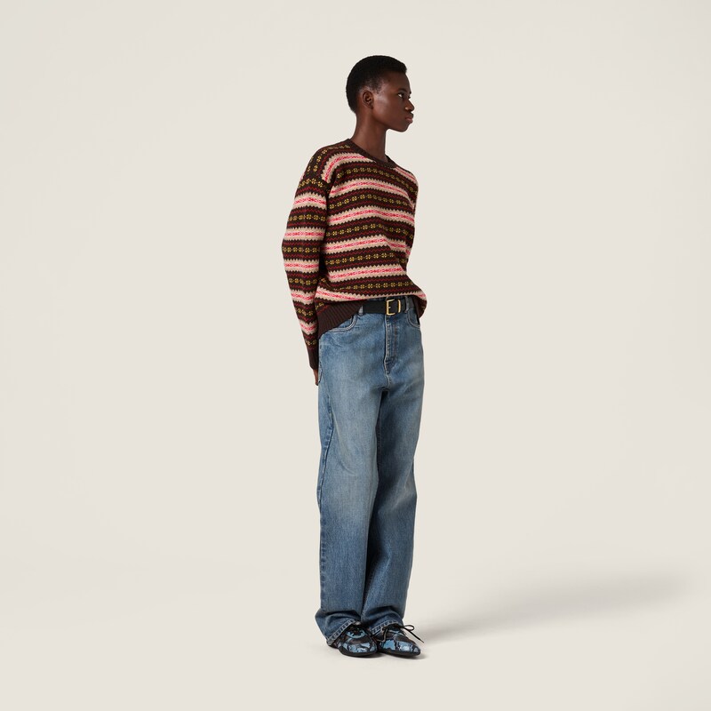 Wool crew-neck sweater
