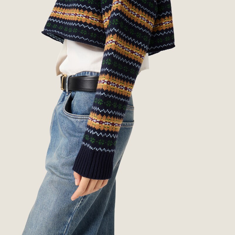 Wool V-neck sweater