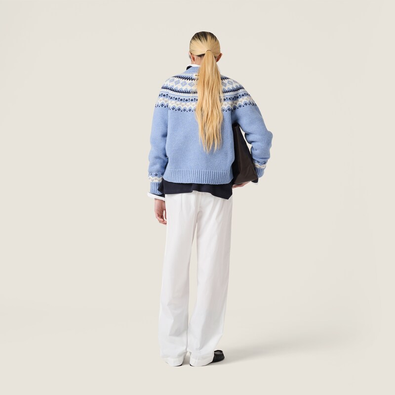 Wool crew-neck sweater