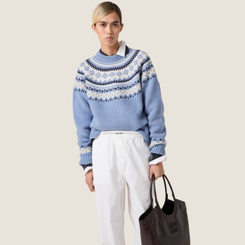 Wool crew-neck sweater