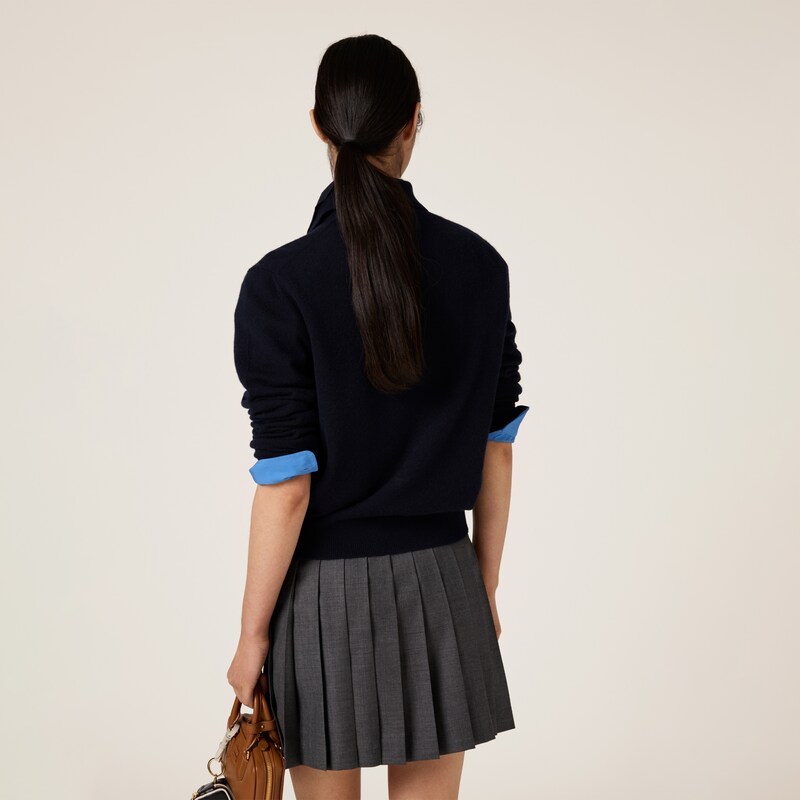 Cashmere polo sweater