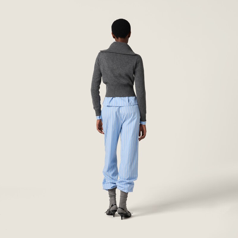 Cashmere half-zipper sweater
